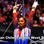 jordan chiles fashion week dress