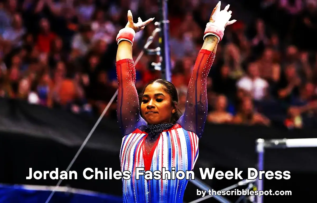 jordan chiles fashion week dress