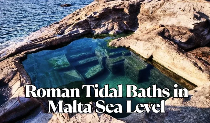 roman tidal baths in malta sea level