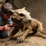 mummified saber toothed cat